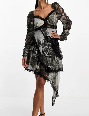 Rochie scurta ASOS, gri Gri