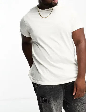 Tricou French Connection Plus Size, alb Alb