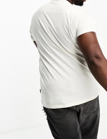 Tricou French Connection Plus Size, alb