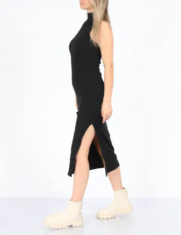 Rochie medie Stradivarius, negru Negru