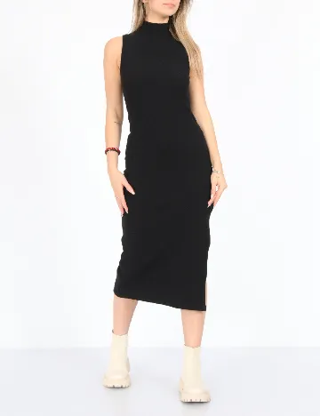 Rochie medie Stradivarius, negru Negru