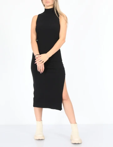 Rochie medie Stradivarius, negru Negru