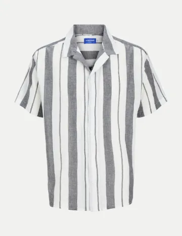 Camasa Jack&Jones, alb/gri