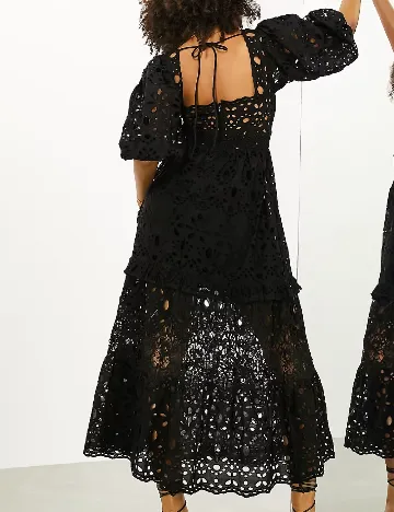 Rochie lunga ASOS, negru Negru