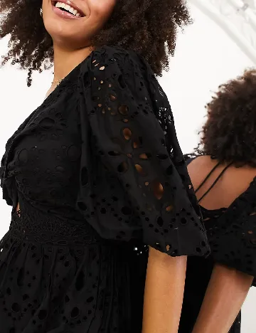 Rochie lunga ASOS, negru Negru