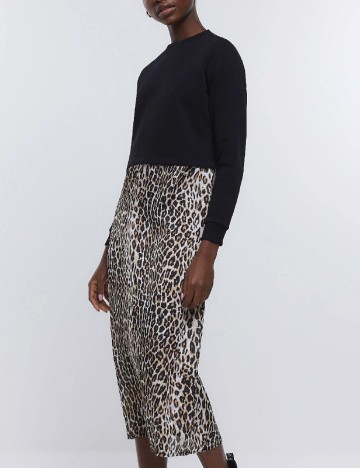 Rochie medie River Island, animal print