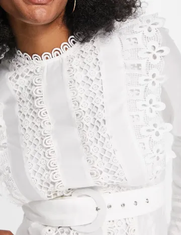 Rochie scurta ASOS, alb