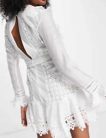 Rochie scurta ASOS, alb
