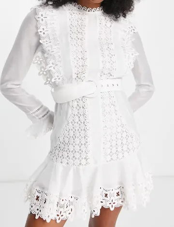 Rochie scurta ASOS, alb