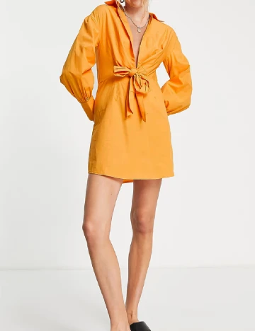 Rochie scurta River Island, portocaliu