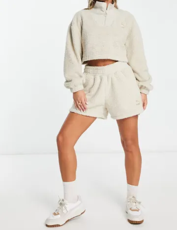 Pantaloni scurti Puma, bej Crem