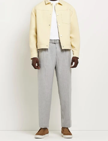 Pantaloni River Island, gri Gri