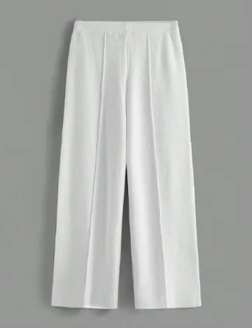 Pantaloni SHEIN CURVE, alb