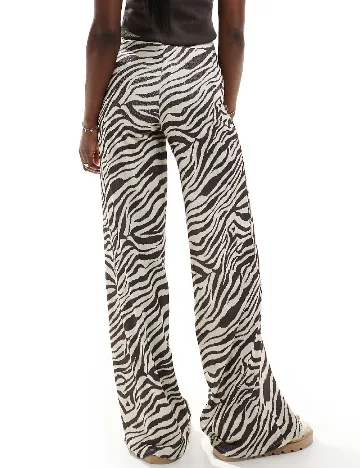 Pantaloni ASOS, crem/maro