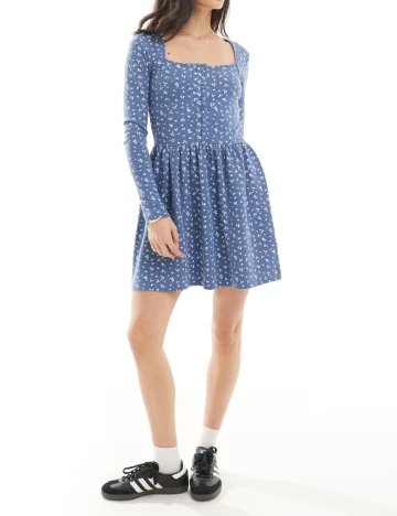 Rochie scurta ASOS, albastru Albastru