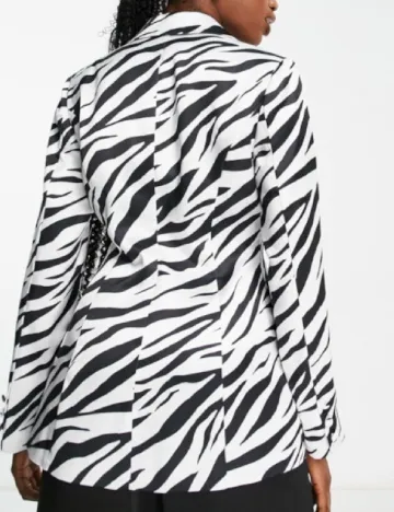 Sacou Miss Selfridge, alb/negru Alb