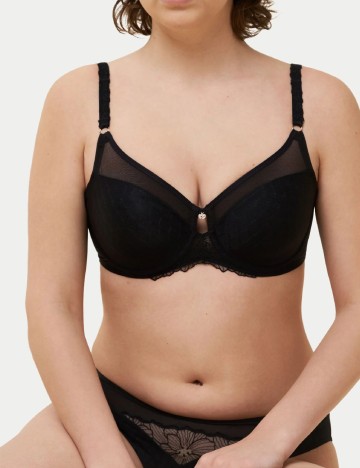 Sutien Florale by Triumph, negru