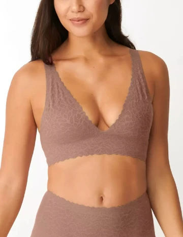 Bustiera Sloggi by Triumph, roz pudra inchis