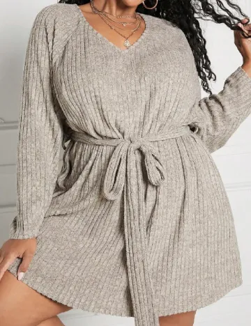 Rochie scurta SHEIN CURVE, gri