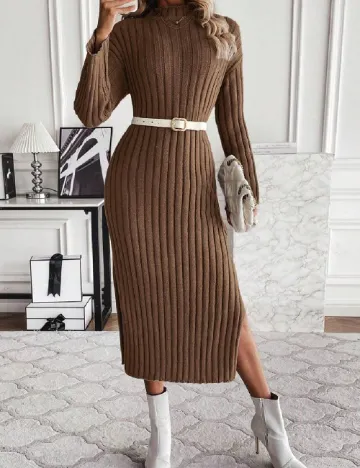 Rochie medie SHEIN, maro