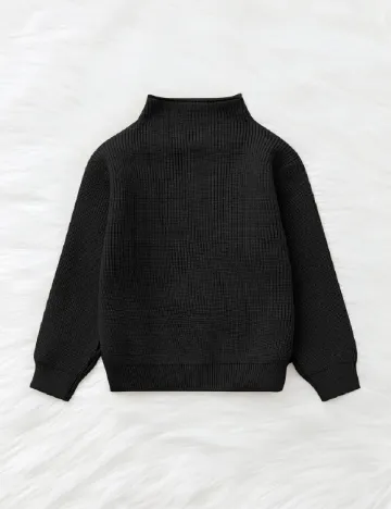 Pulover Shein Kids, negru
