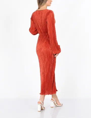 Rochie medie SHEIN, caramiziu