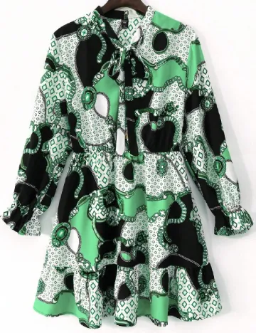 Rochie scurta SHEIN CURVE, verde Verde