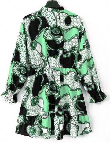Rochie scurta SHEIN CURVE, verde