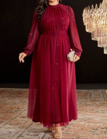 Rochie lunga SHEIN CURVE, rosu