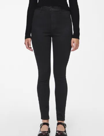 Blugi Pieces, negru