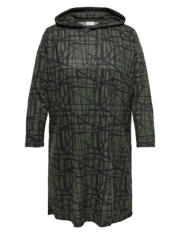 Rochie scurta Only Carmakoma, verde