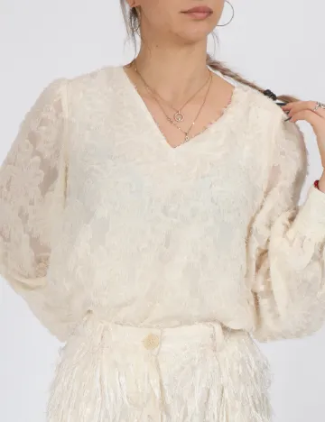 Pantaloni Vero Moda, crem
