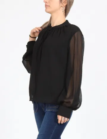 Bluza Pieces, negru