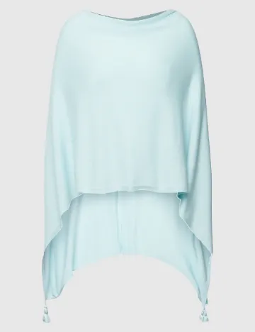 Poncho Comma, albastru