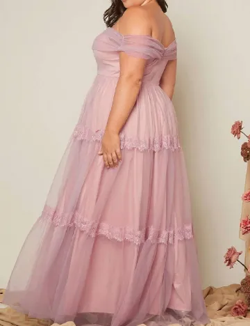 Rochie lunga SHEIN CURVE, roz Roz