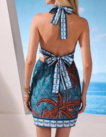 Rochie scurta SHEIN, albastru