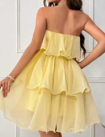 Rochie scurta SHEIN, galben Galben