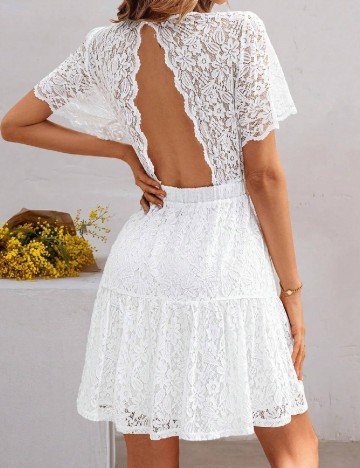 Rochie scurta SHEIN, alb