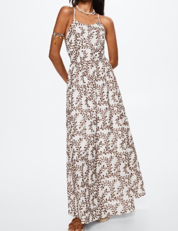 Rochie lunga Mango, alb