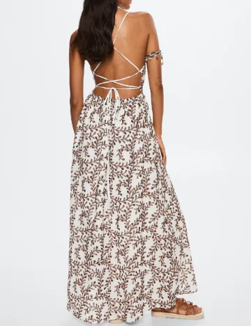 Rochie lunga Mango, alb Alb