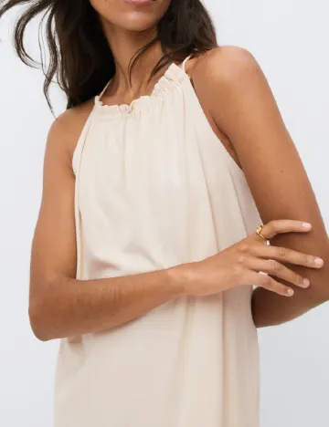 Rochie lunga Mango, crem