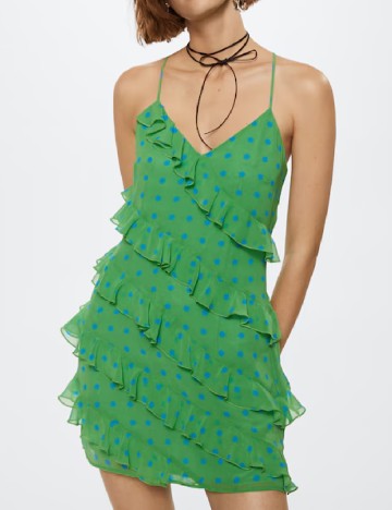 Rochie scurta Mango, verde