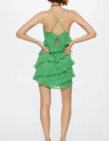 Rochie scurta Mango, verde Verde