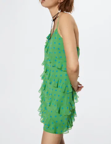 Rochie scurta Mango, verde Verde
