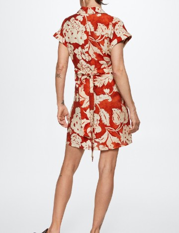 Rochie scurta Mango, caramiziu
