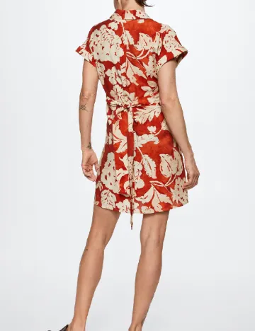 Rochie scurta Mango, caramiziu Rosu