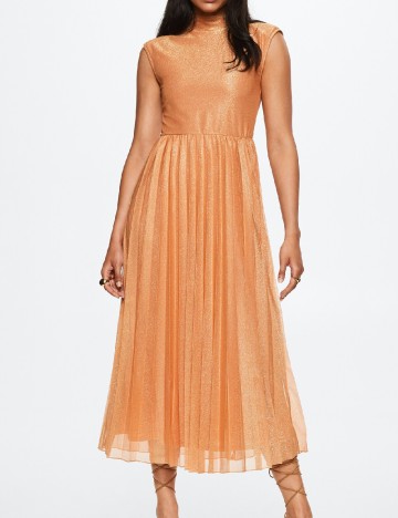 Rochie medie Mango, portocaliu