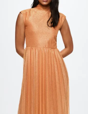 Rochie medie Mango, portocaliu Portocaliu