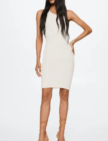 Rochie scurta Mango, crem