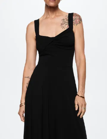 Rochie medie Mango, negru Negru